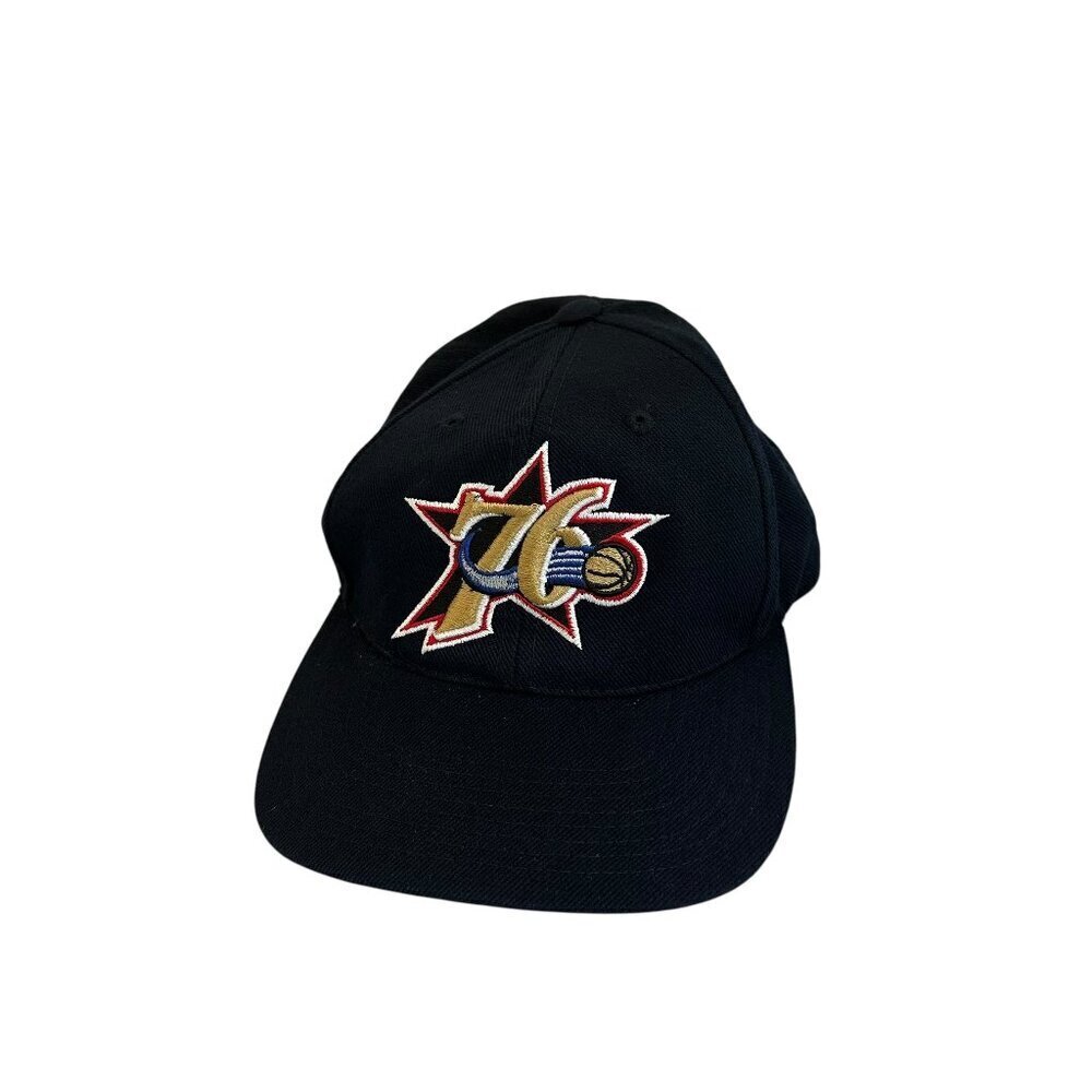 NBA Official Licensed Quality Philadelphia 76ers Cap Hat Black Logo One Size